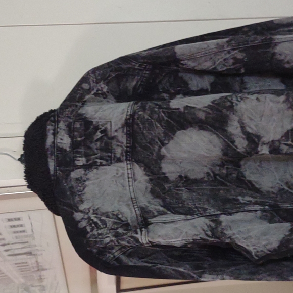 NWT Awesome Acid Wash Denim Jacket sz xl - Picture 5 of 7